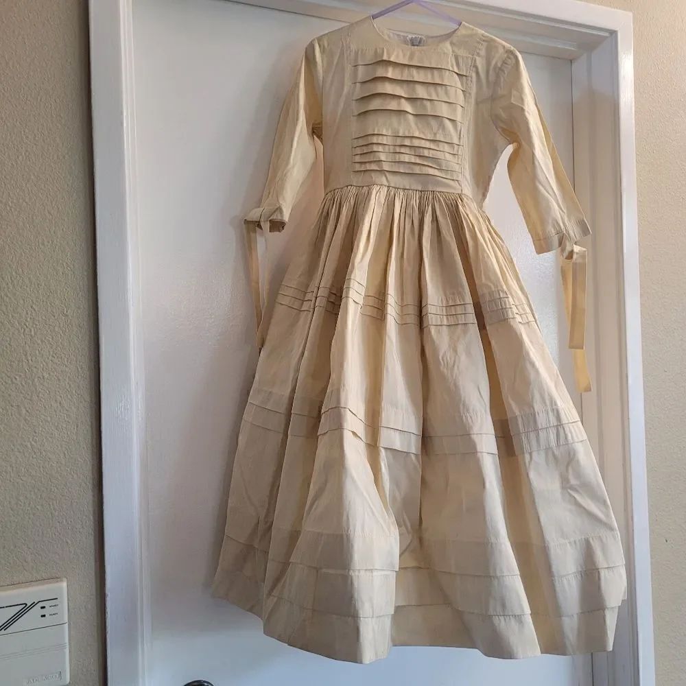 Mademoiselle Charlotte raw silk with underskirt royal dress
